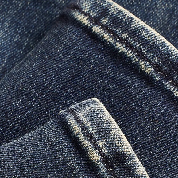 Express Mens Dark Wash 4 way Hyper Stretch Jeans sz 32x34 - Picture 5 of 6